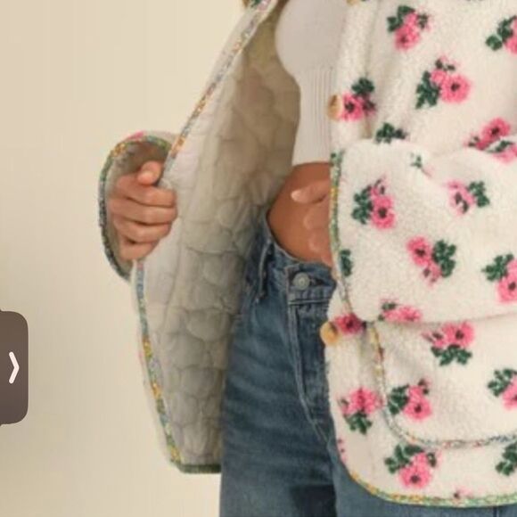 NWT MABLE Anthropologie Sherpa coat - Picture 4 of 9